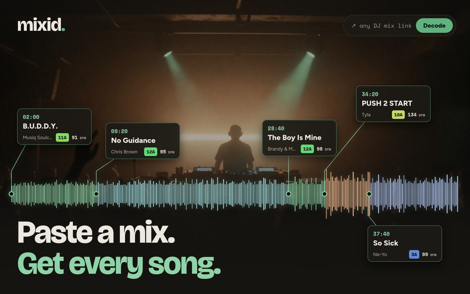 Screenshot of mixid