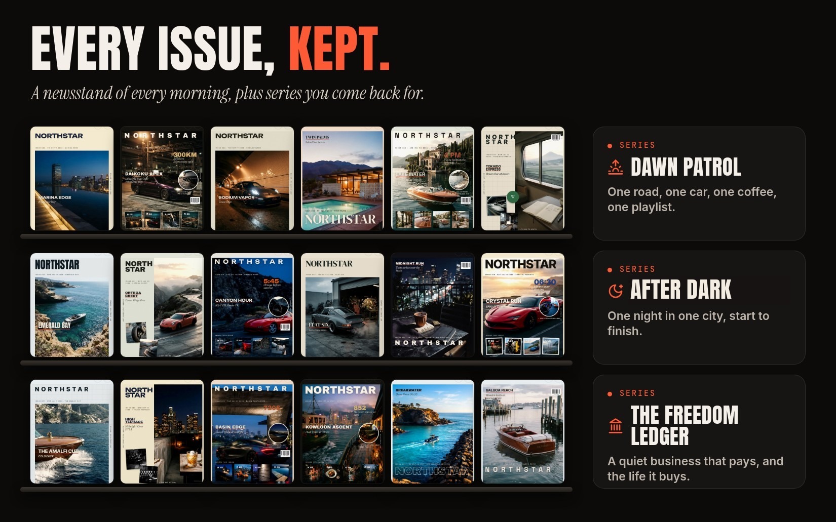 Northstar: Every issue, kept